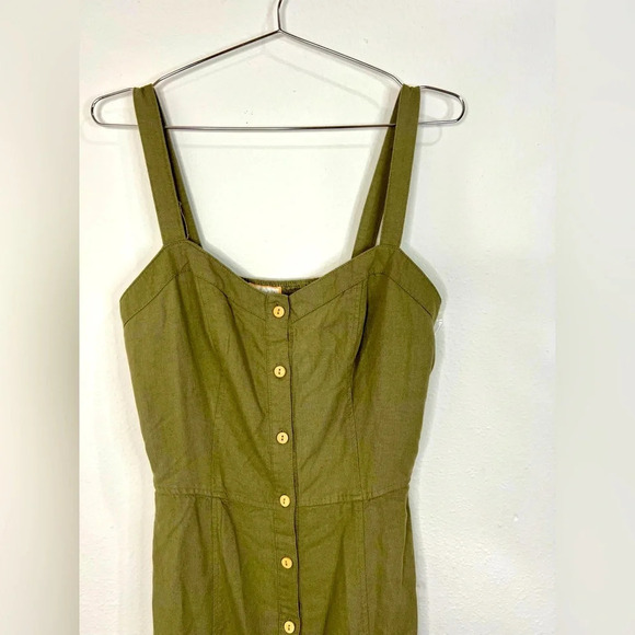 🆕 Angel Kiss Green Button Down Dress - Picture 3 of 8